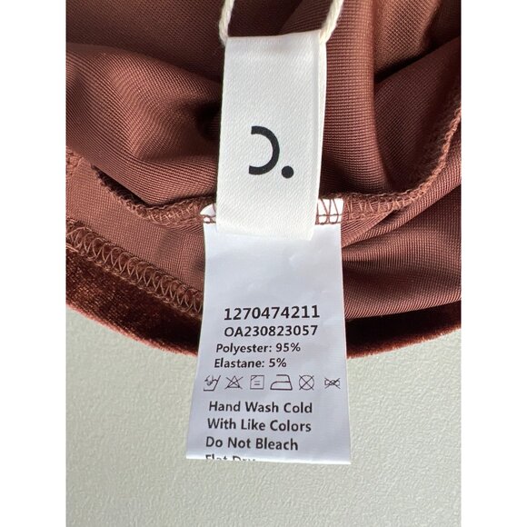 Commense Velvet Midi Dress Size Small Sleeveless Fitted Flare Hem Elegant NEW - Picture 6 of 10